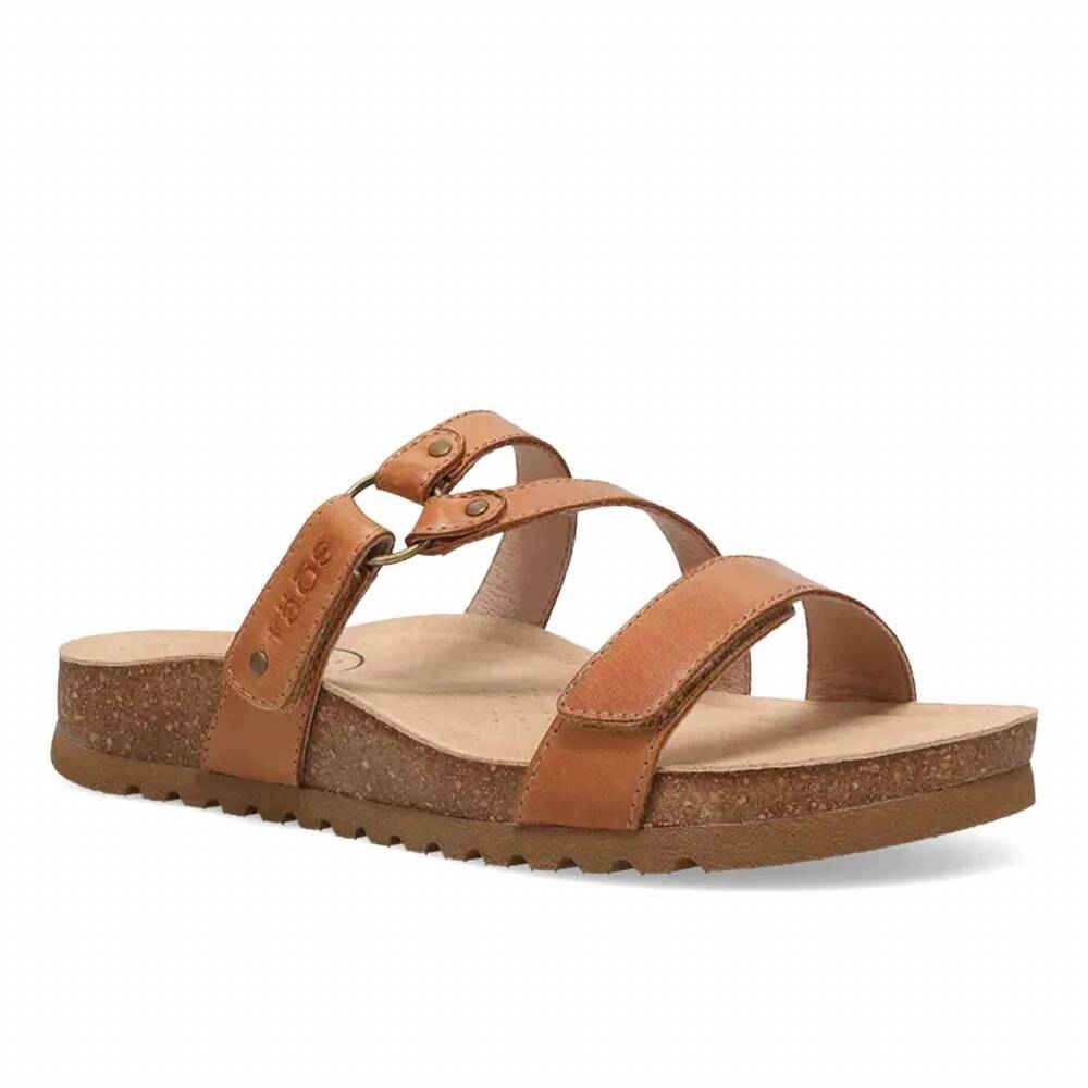 NEW TAOS women's ringslide sandal in caramel